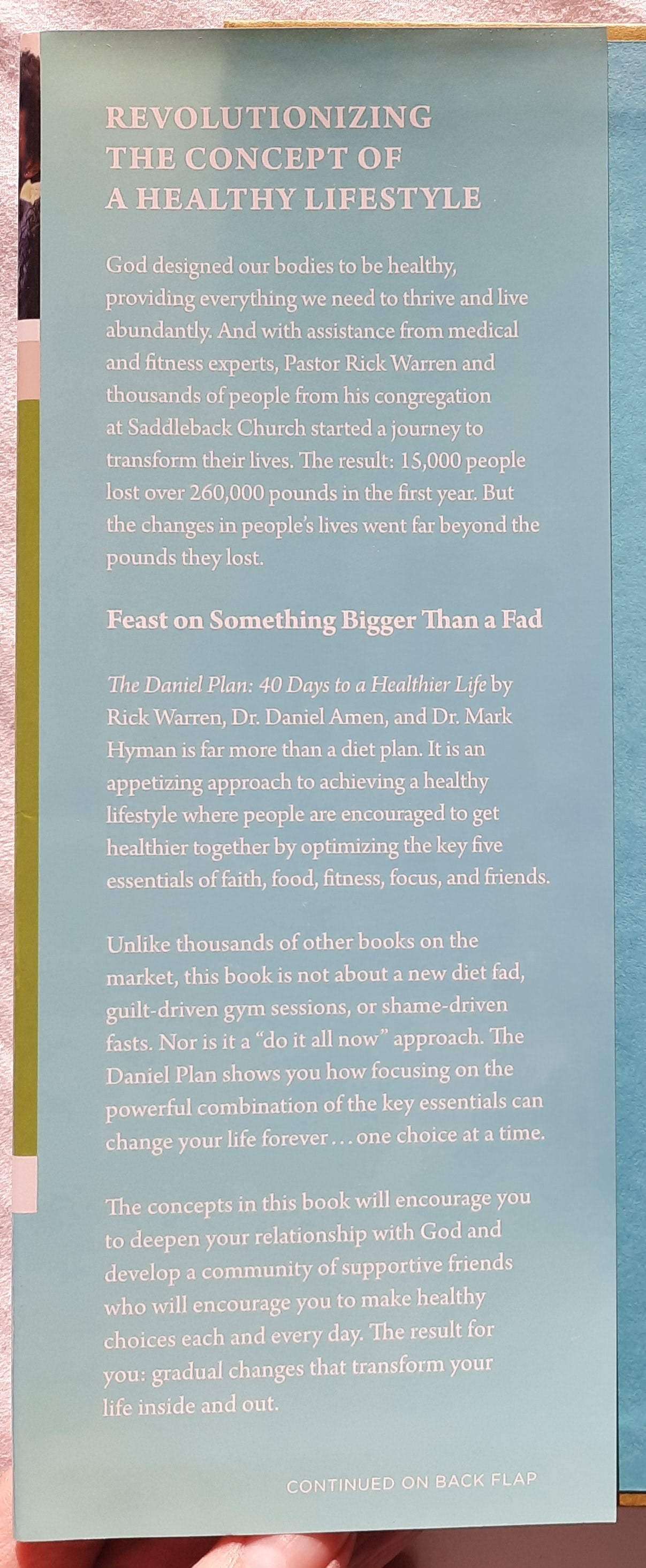 The Daniel Plan: 40 Days to a Healthier Life by Rick Warren; Daniel Amen; Mark Hyman (Very good, 2013, HC, 362 pages, Zondervan)