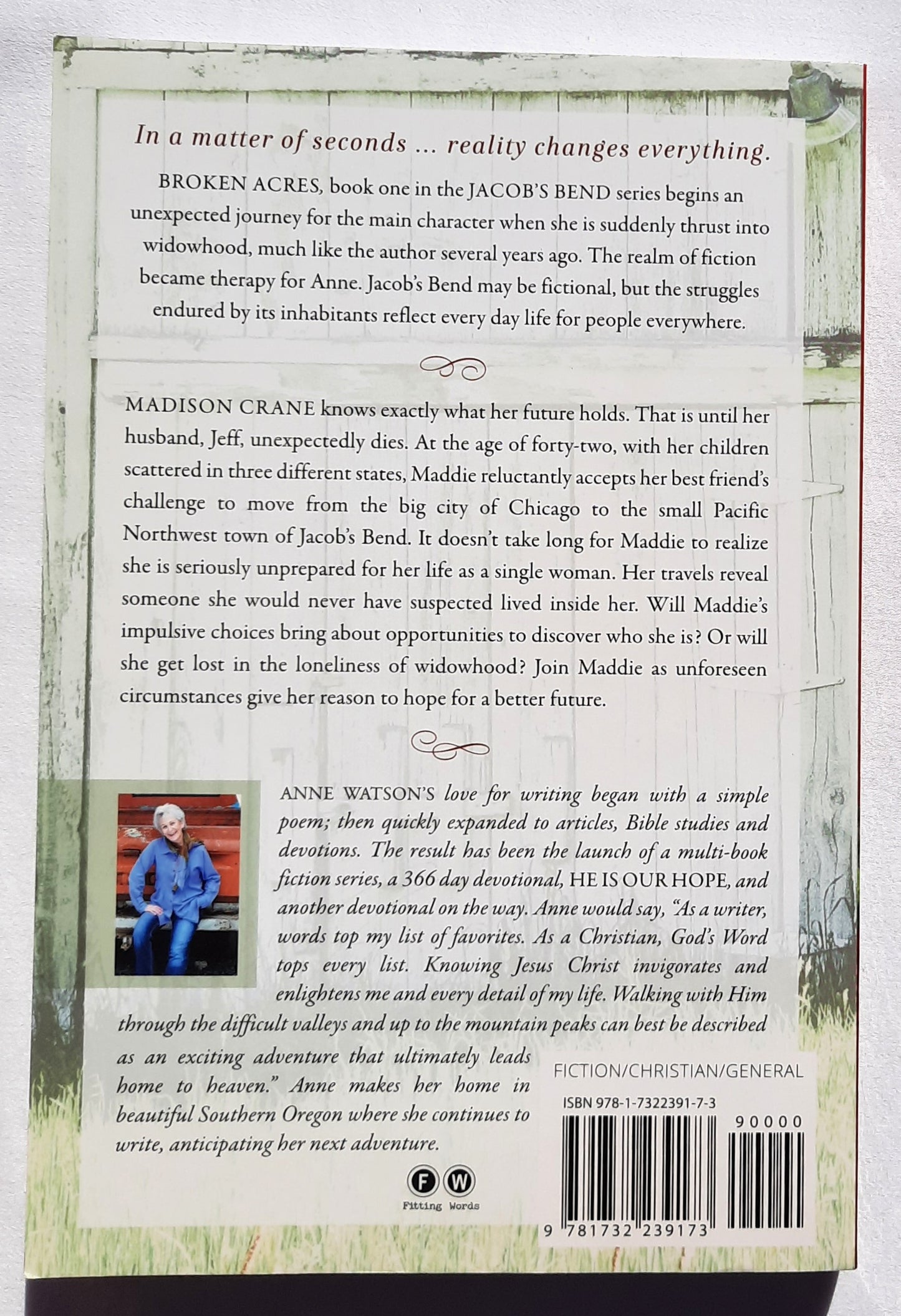 Broken Acres by Anne Watson (Jacob's Bend #1, New, 2019, Pbk, 284 pages, Fitting Words)