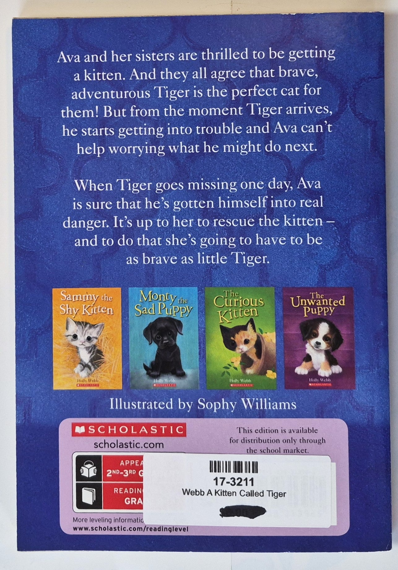 A Kitten Called Tiger by Holly Webb (New, 2017, Pbk, 128 pages, Scholastic)