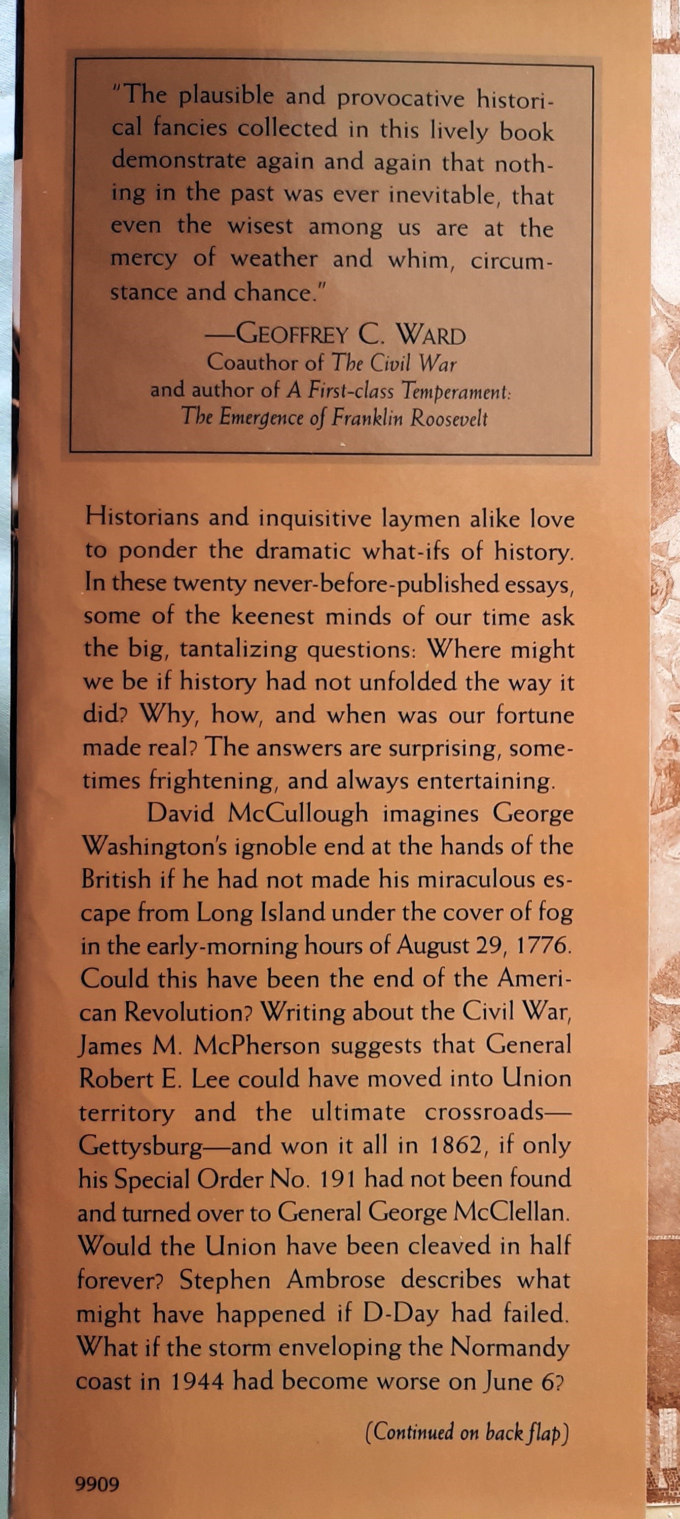 What If? The World's Foremost Military Historians Imagine What Might Have Been edited by Robert Cowley (Very good, 1999, HC, 395 pages, G.P. Putnam's Sons)