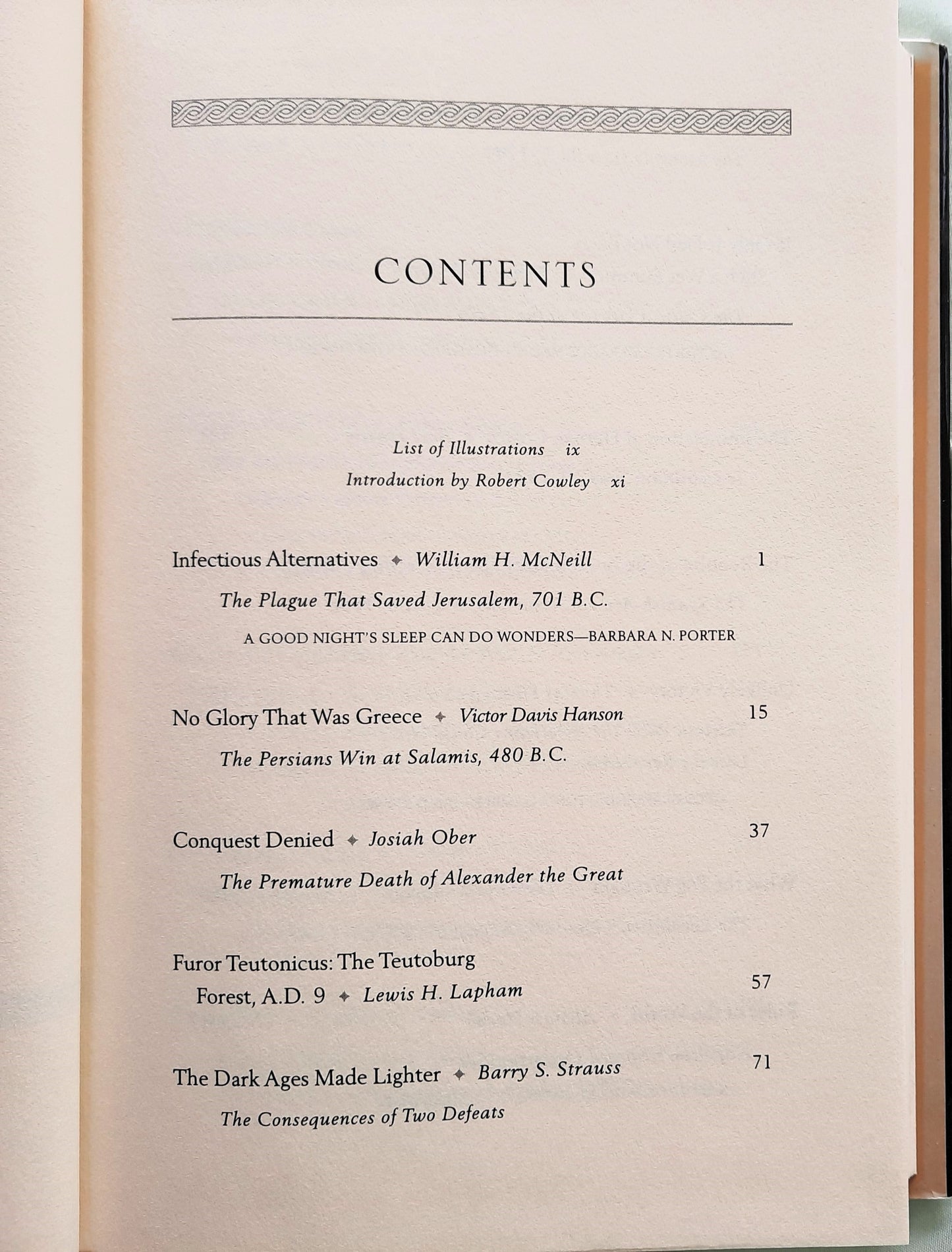 What If? The World's Foremost Military Historians Imagine What Might Have Been edited by Robert Cowley (Very good, 1999, HC, 395 pages, G.P. Putnam's Sons)