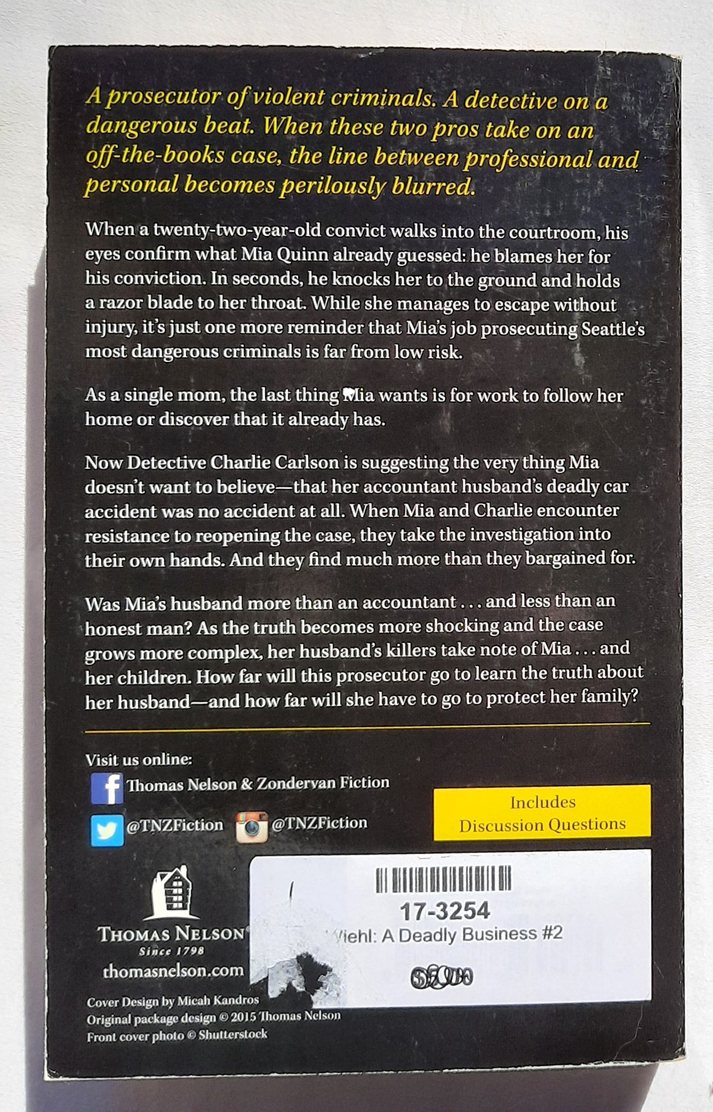 A Deadly Business #2 by Lis Wiehl; April Henry (Mia Quinn series, New, 2014, Pbk, 373 pages, Thomas Nelson)
