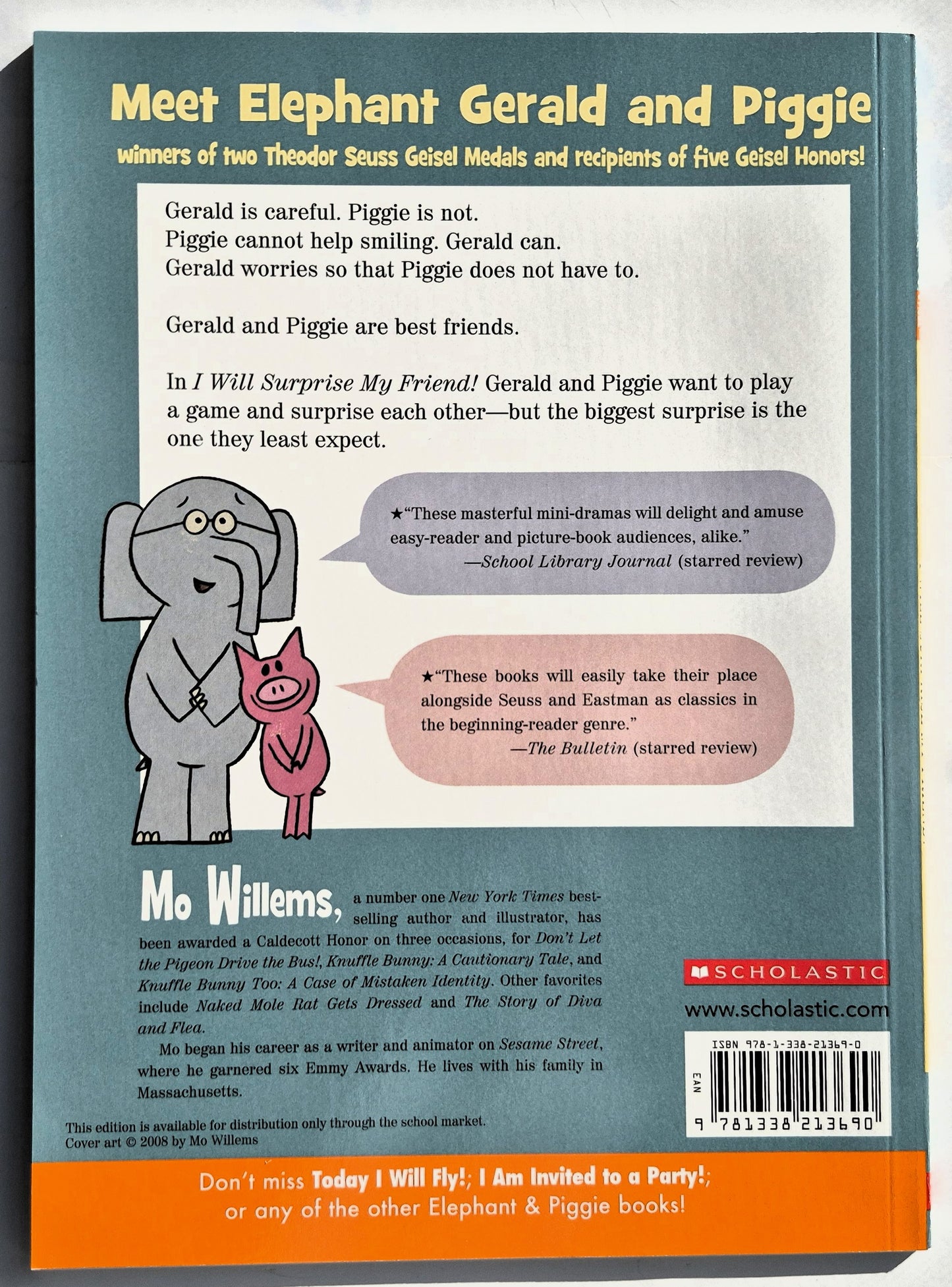 Ich werde meinen Freund überraschen! von Mo Willems (Elephant & Piggie, 2017, Pbk, 60 Seiten, Scholastic)