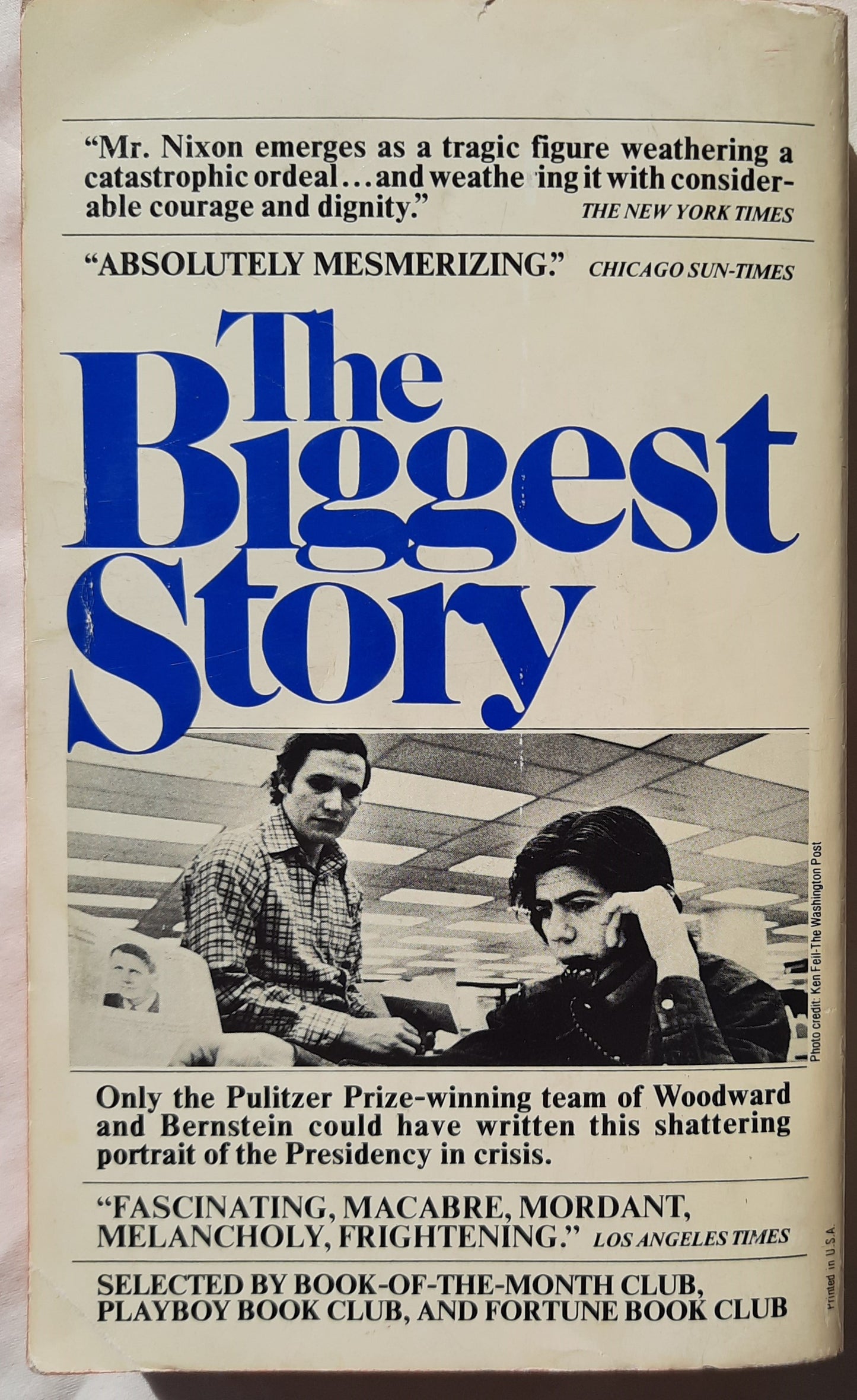 The Final Days by Bob Woodward; Carl Bernstein (Good, 1977, Pbk, 592 pages, Avon Books)