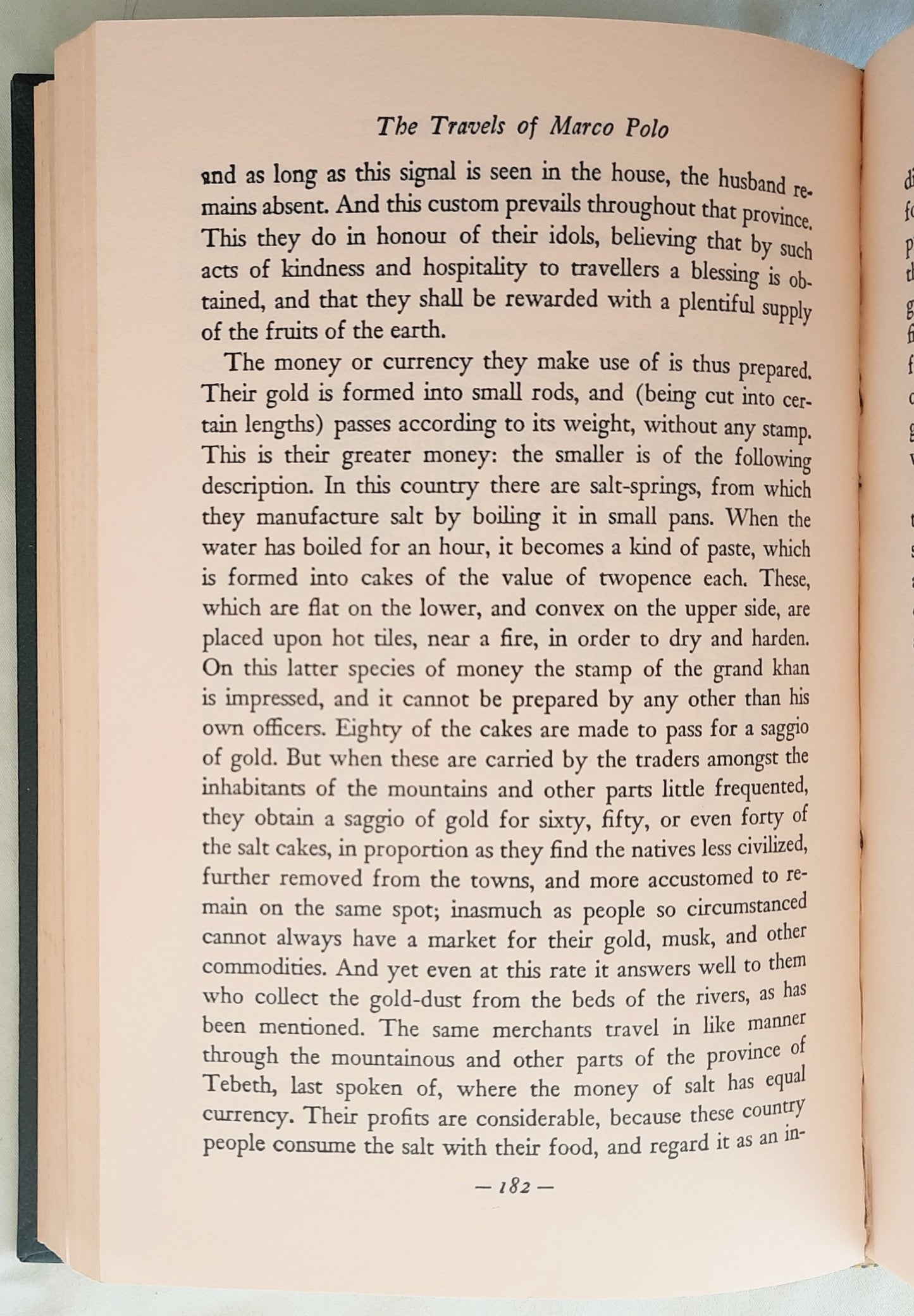 The Travels of Marco Polo the Venetian translated by William Marsden; edited by Thomas Wright (Good, 1948, HC, 345 pages, Doubleday & Co. The Programmed Classics)