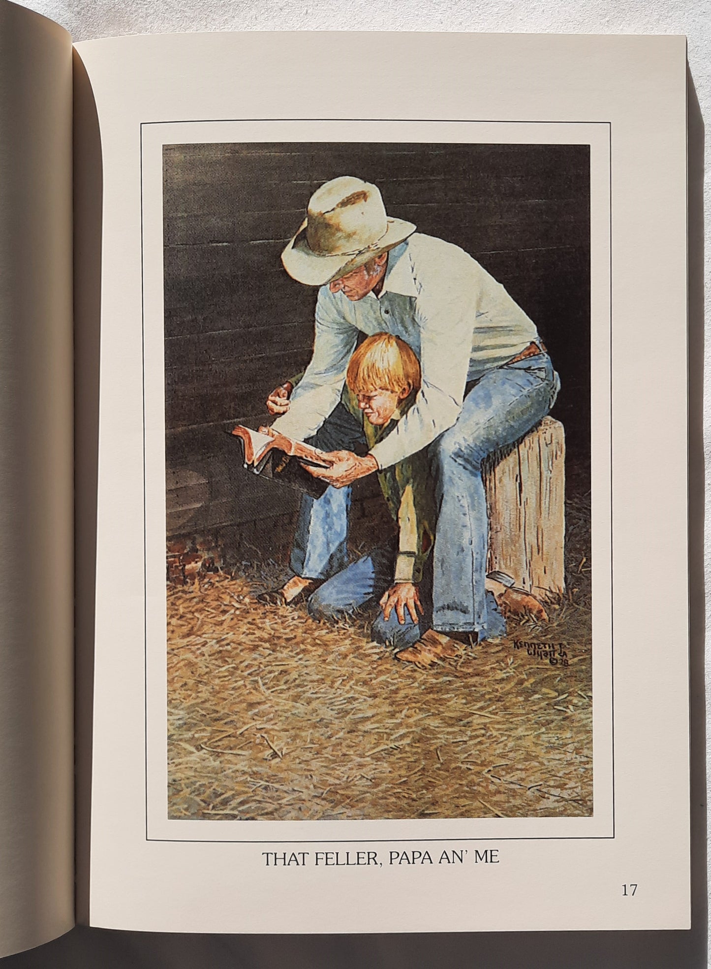 Christ and the Cowboy: A Book of Art and Poetry by Kenneth Wyatt (Very Good, 1998, PBk, 152 pages, Y8 Publishing Co.)