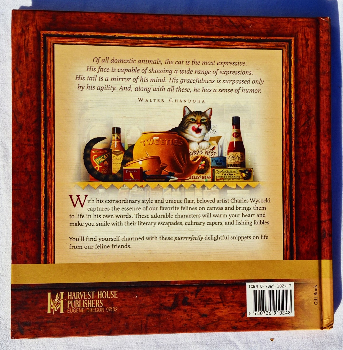 Cat Tales: Snippets on Life from Our Favorite Felines by Charles Wysocki (Very good, 2002, HC, 48 pgs, Harvest House)