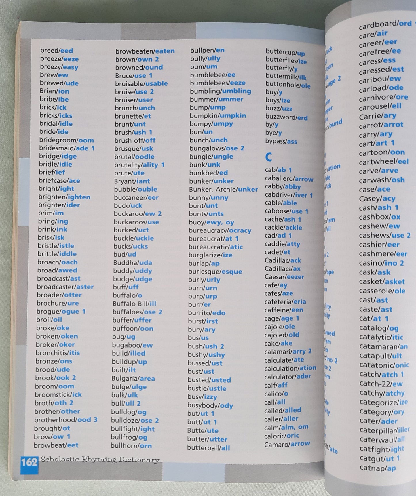 The Scholastic Rhyming Dictionary by Sue Young (Very good, 1994, Pbk, 213 pages, Scholastic)