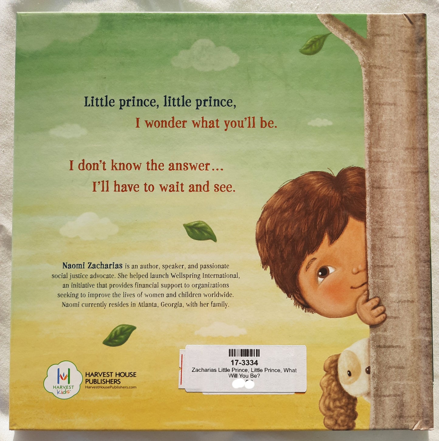 Little Prince, Little Prince, What Will You Be? by Naomi Zacharias (New, 2020, HC, 32 pages, Harvest House)