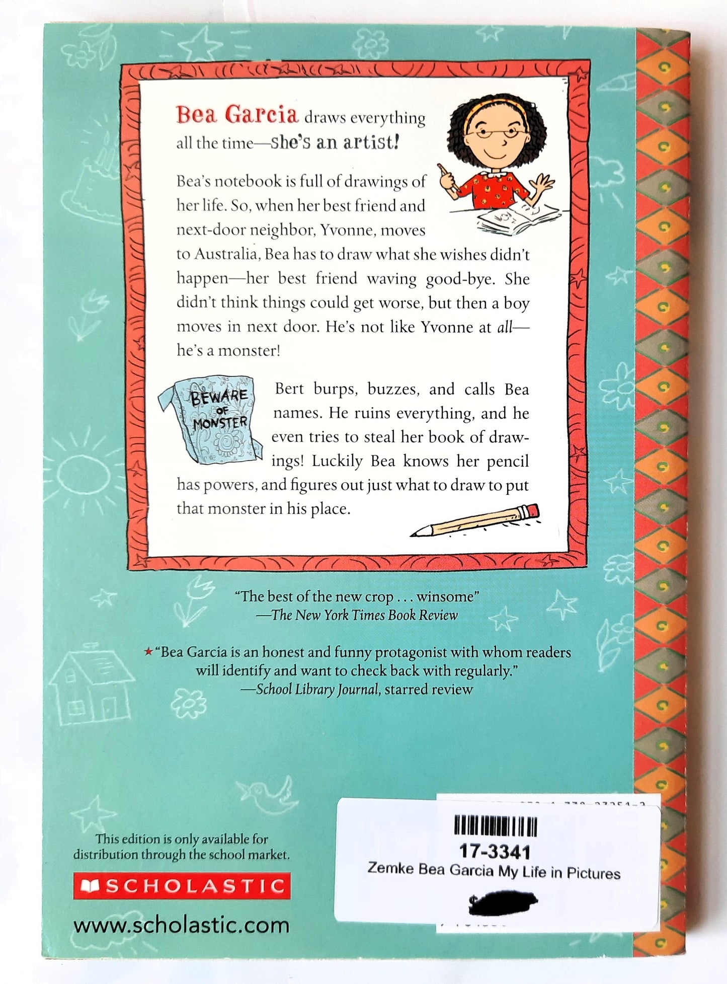 Bea Garcia: My Life in Pictures by Deborah Zemke (New, 2017, Pbk, 144 pages, Scholastic)