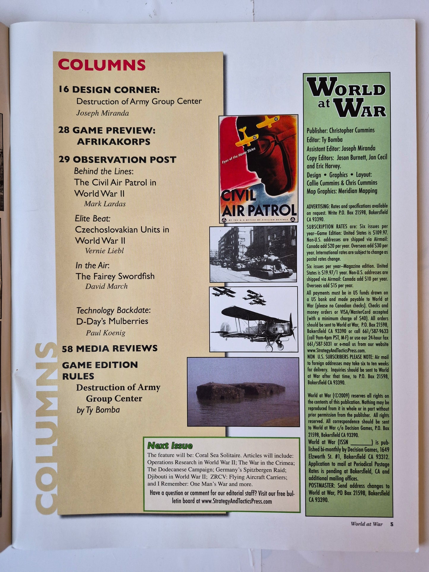 The Strategy & Tactics of World War II: World at War Number 9 (Very good, December/January 2010)