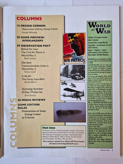 The Strategy & Tactics of World War II: World at War Number 9 (Very good, December/January 2010)