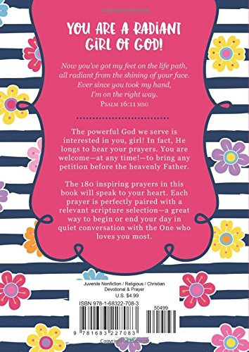 180 Prayers for a Girl of God by JoAnne Simmons (Very good, 2018, Pbk, 192 pgs)