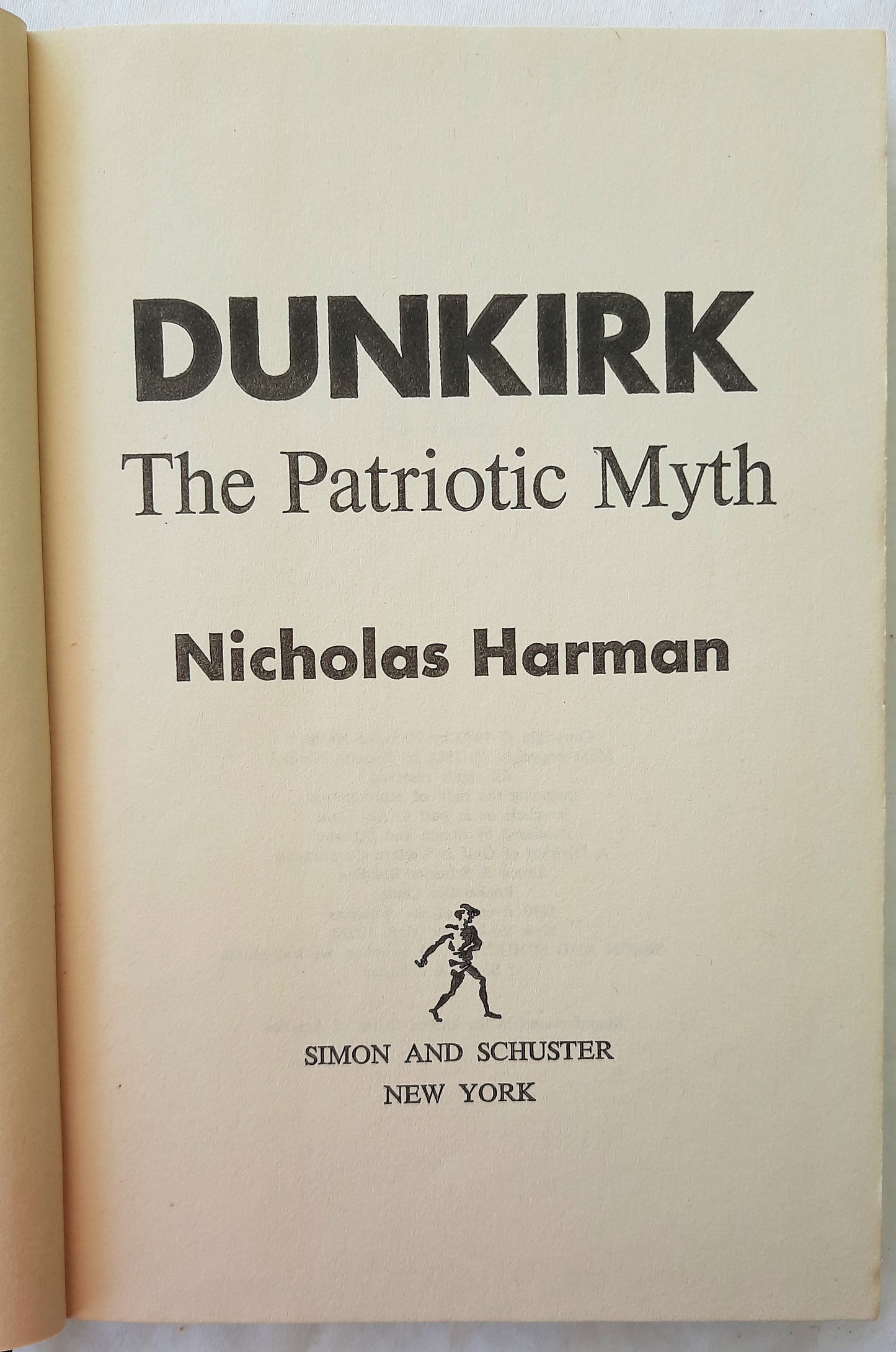 Dunkirk: The Patriotic Myth by Nicholas Harman (Very good, HC, 1980, 272 pgs)