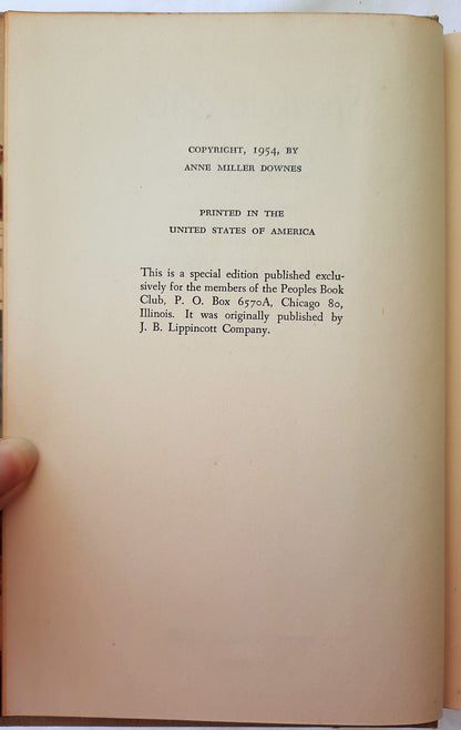 Speak to Me Brother by Anne Miller Downes (Very good, HC, 1954, Peoples Book Club, 288 pages)