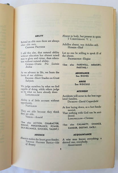 Five Thousand Quotations for All Occasions by Lewis C. Henry (Very good HC 1945)