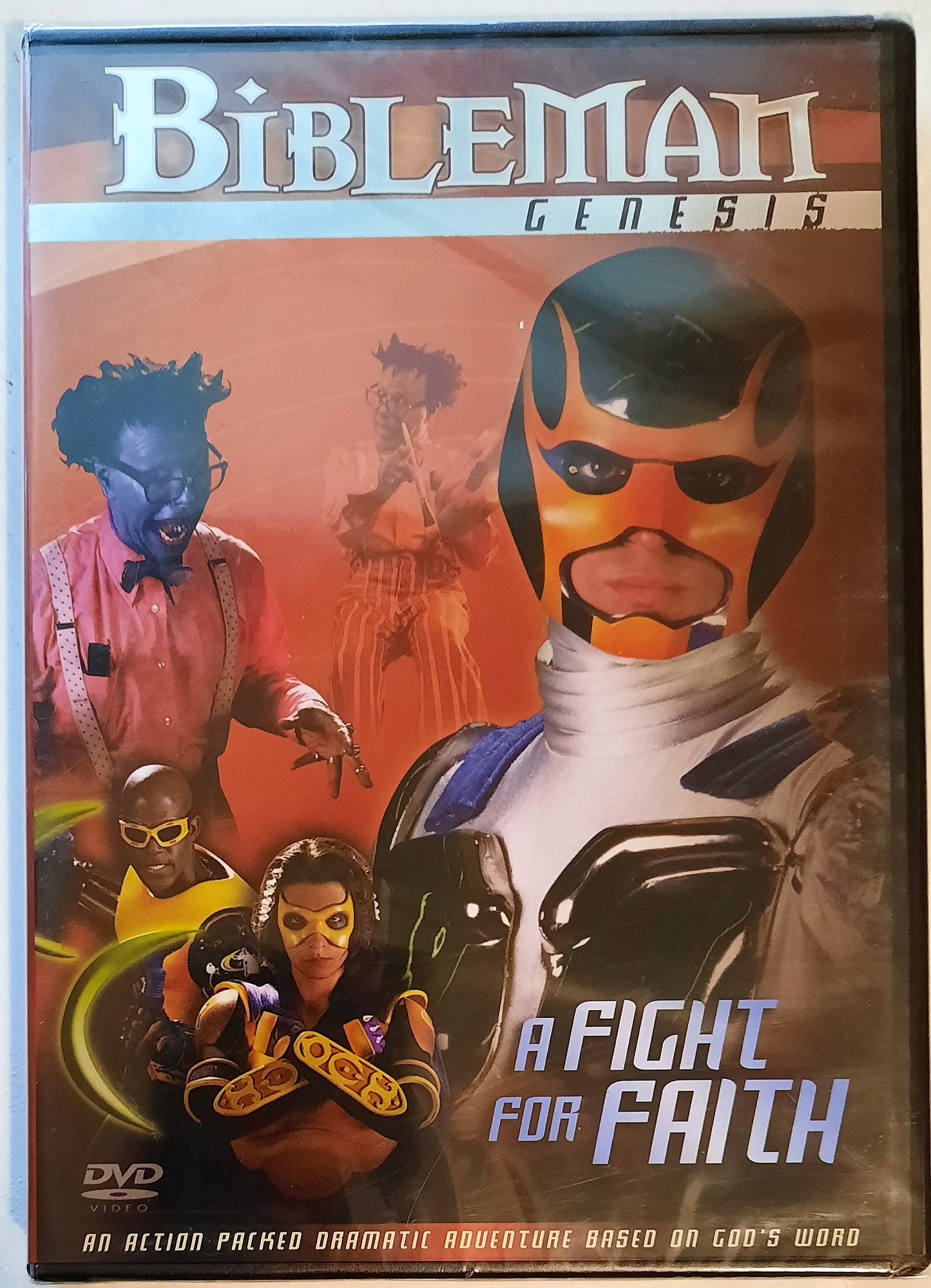 BibleMan Genesis: A Fight For Faith Christian DVD (New, 2006, Tommy Nelson)