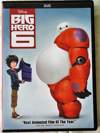 Disney Big Hero 6 Movie DVD Like New Rated PG Bonus Features NTSC 2015