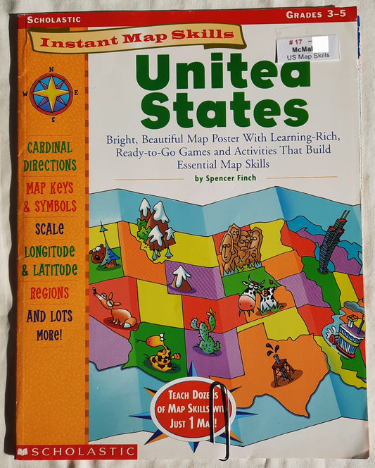 United States Map Skills by Jim McMahon (Good, 2004, Pbk, 32 pgs, Scholastic)