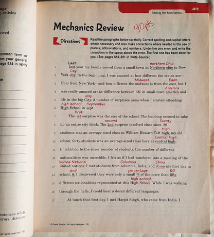 Great Source Write Source: Skills Teacher Edition by Patrick Sebranek; Dave Kemper (Good, Pbk, 2005, Great Source, 192 pgs)