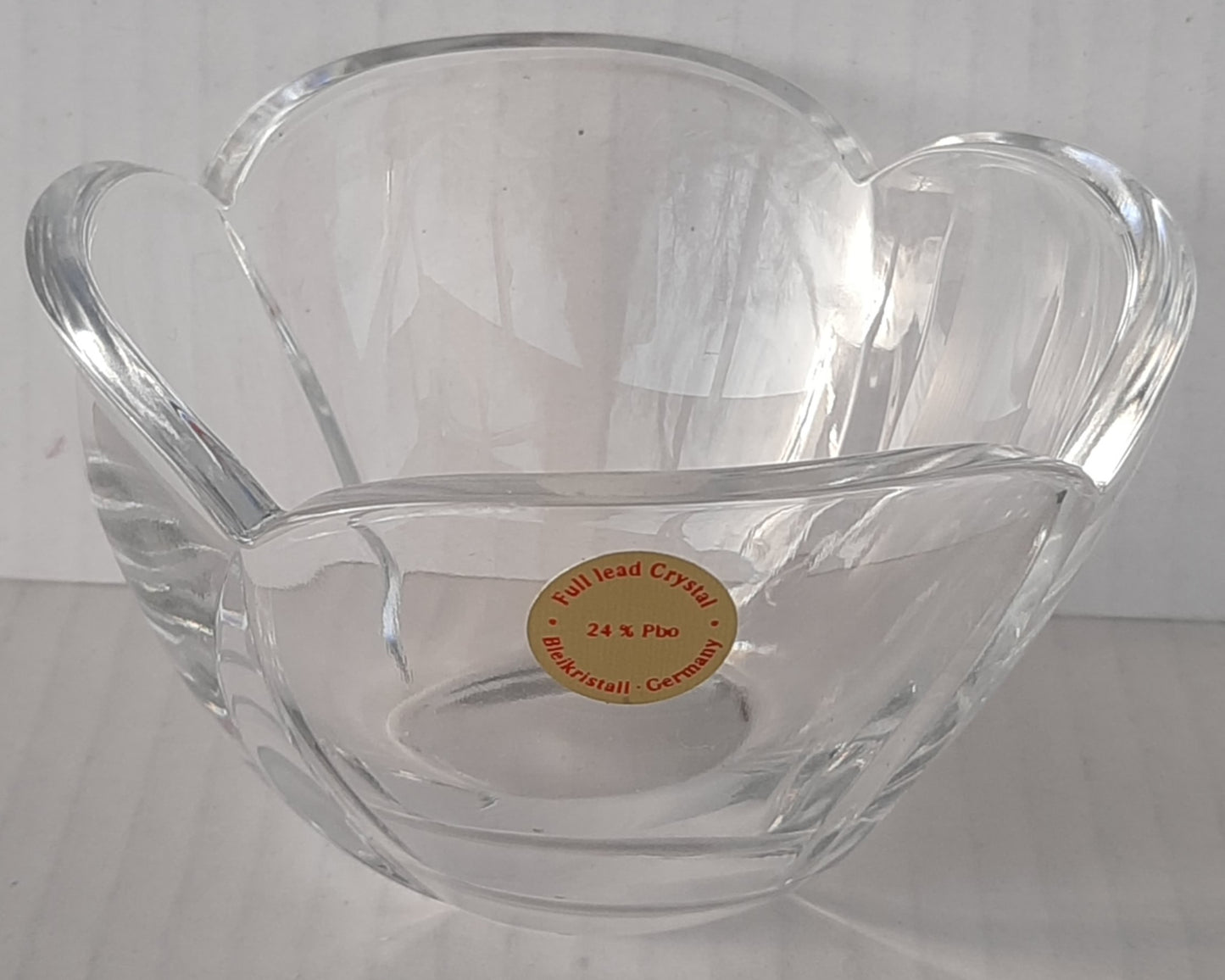 Vintage Full Lead Crystal Finger Bowl 24% Pbo by Bleikristall, Germany - Like new condition