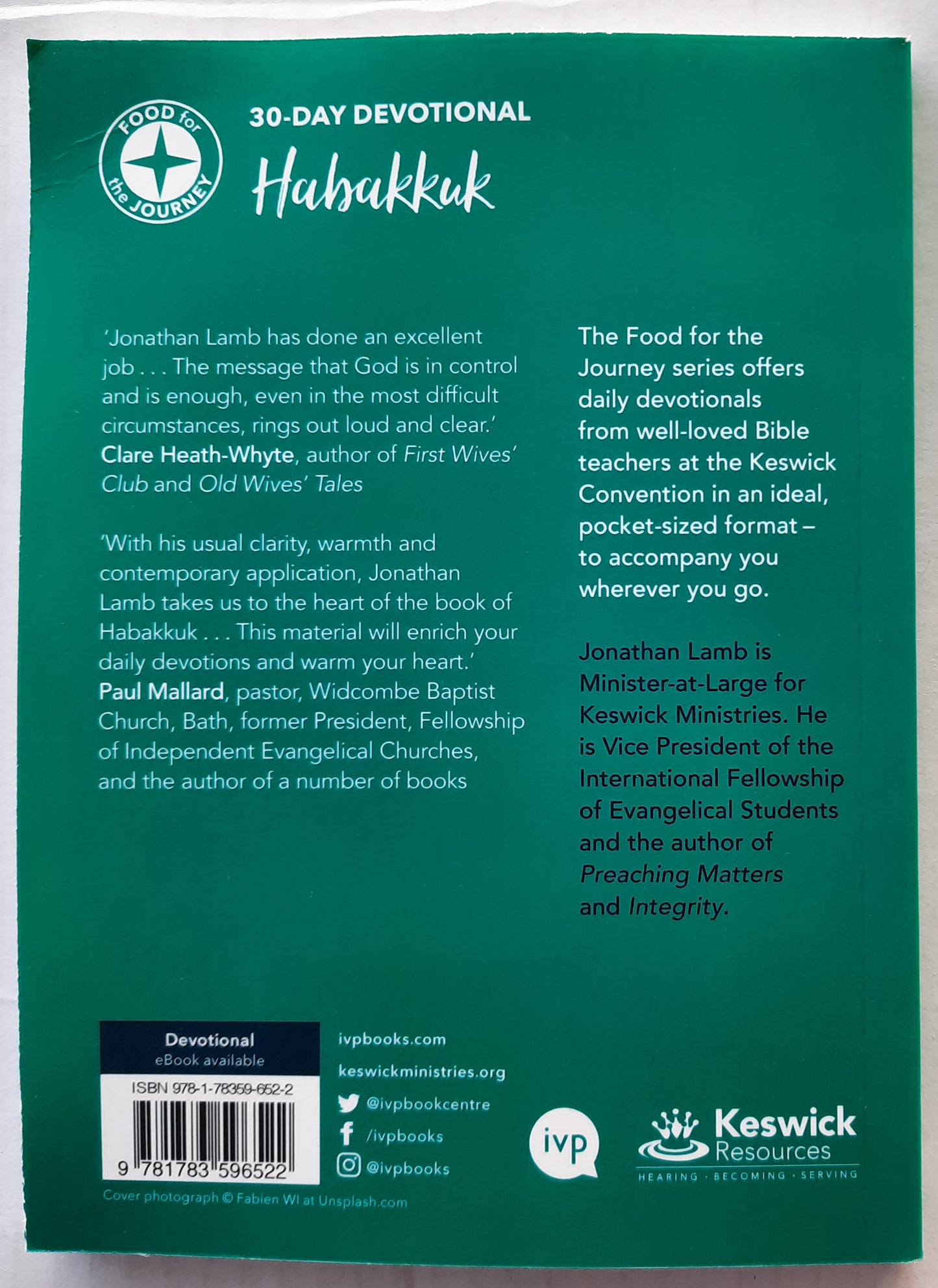 30-Day Devotional: Habakkuk by Jonathan Lamb; Elizabeth McQuoid (New, 2018, PBk, 100 pgs, Keswick)