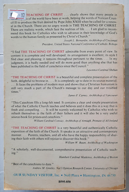 The Teaching of Christ by Ronald Lawler (Good, 1976, Pbk, Our Sunday Visitor, Inc.)