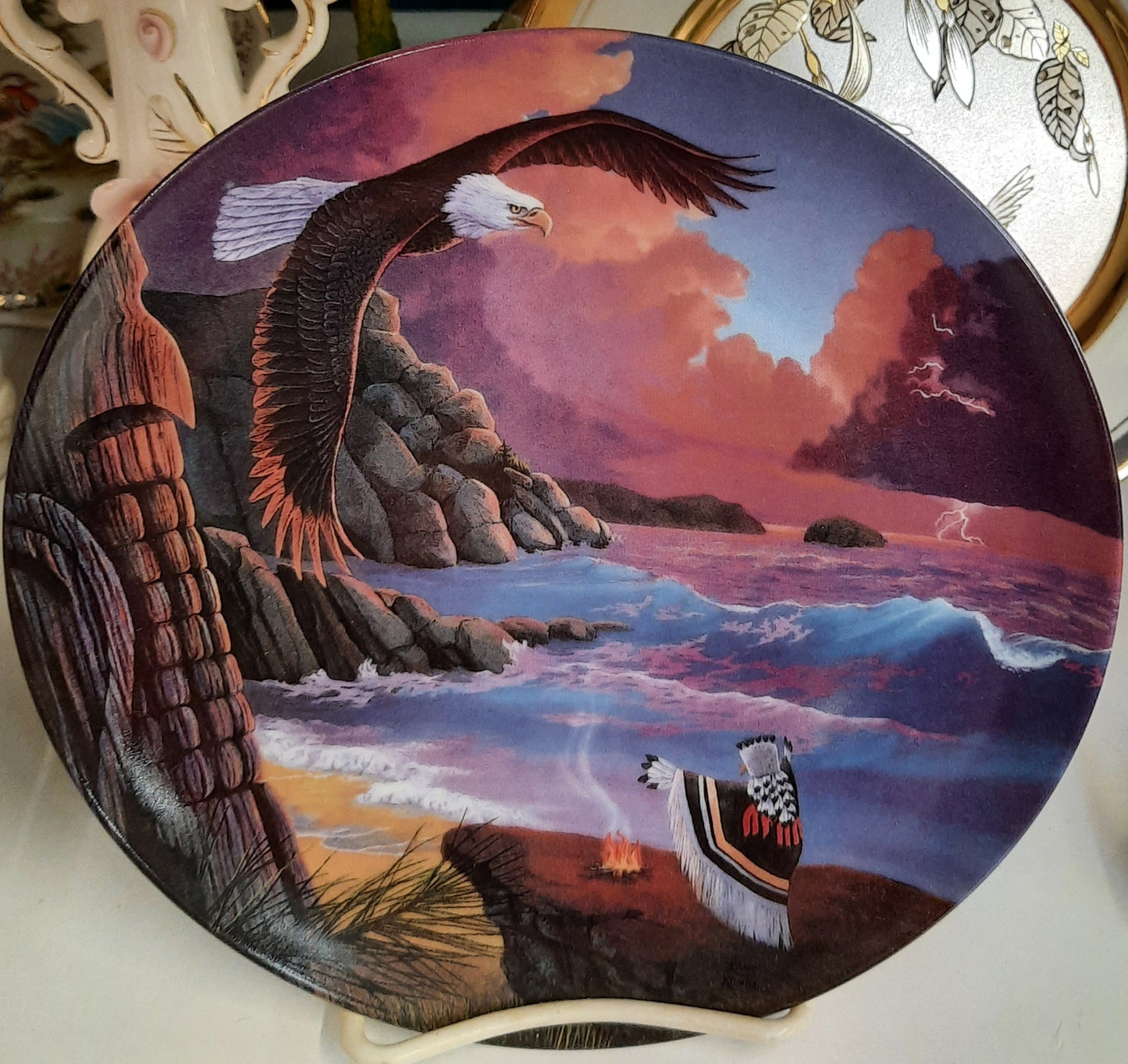 Calling the Storm Plate 2890A by Lane Kendrick Crestley Collection - Collectible in very good condition