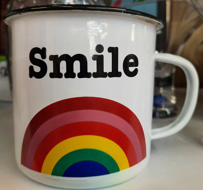 Mug SMILE Metal by Urban Gourmet Company- like new