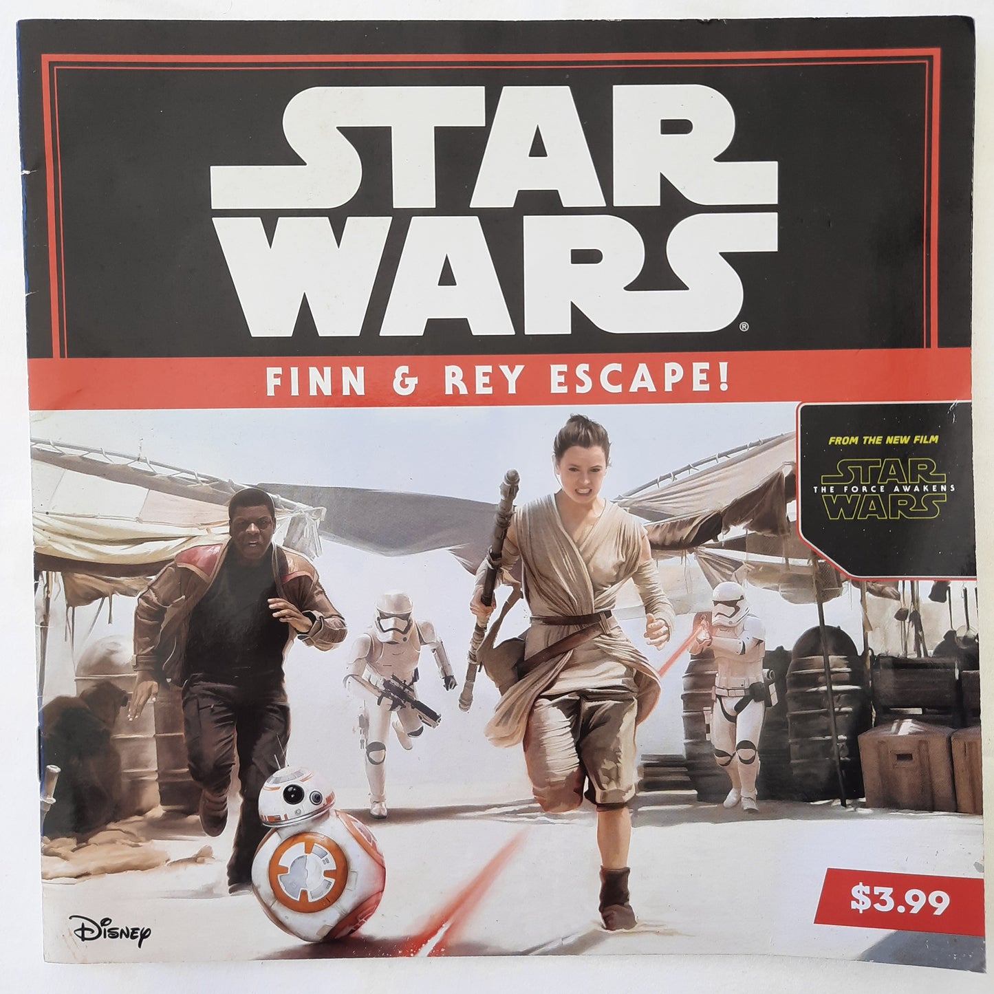 Star Wars: Finn & Rey Escape! by Michael Siglain (Good, 2015, Pbk, 24 pgs, Lucasfilm