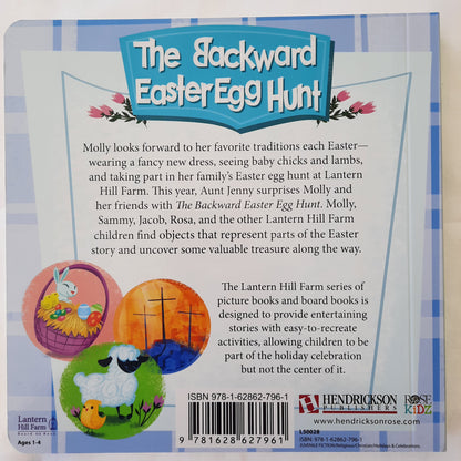 The Backward Easter Egg Hunt by Meadow Rue Merrill (New, 2018, Board Book, 24 pgs, Hendrickson)