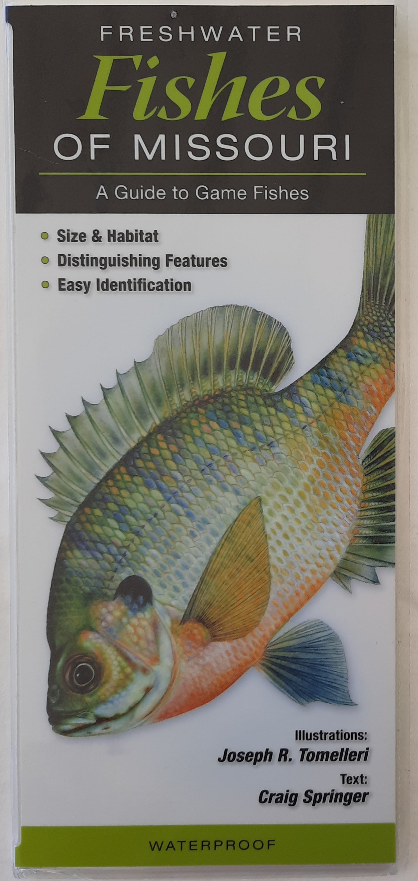 Freshwater Fishes of Missouri: A Guide to Game Fishes by Craig Springer (Like new, 2019, Waterproof)