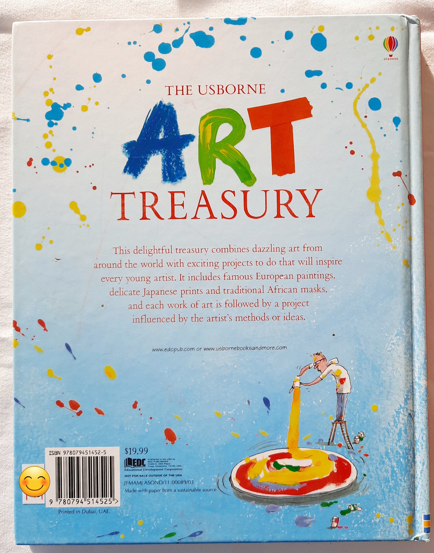 The Usborne Art Treasury by Rosie Dickins (Like new, 2006, HC, 96 pages)