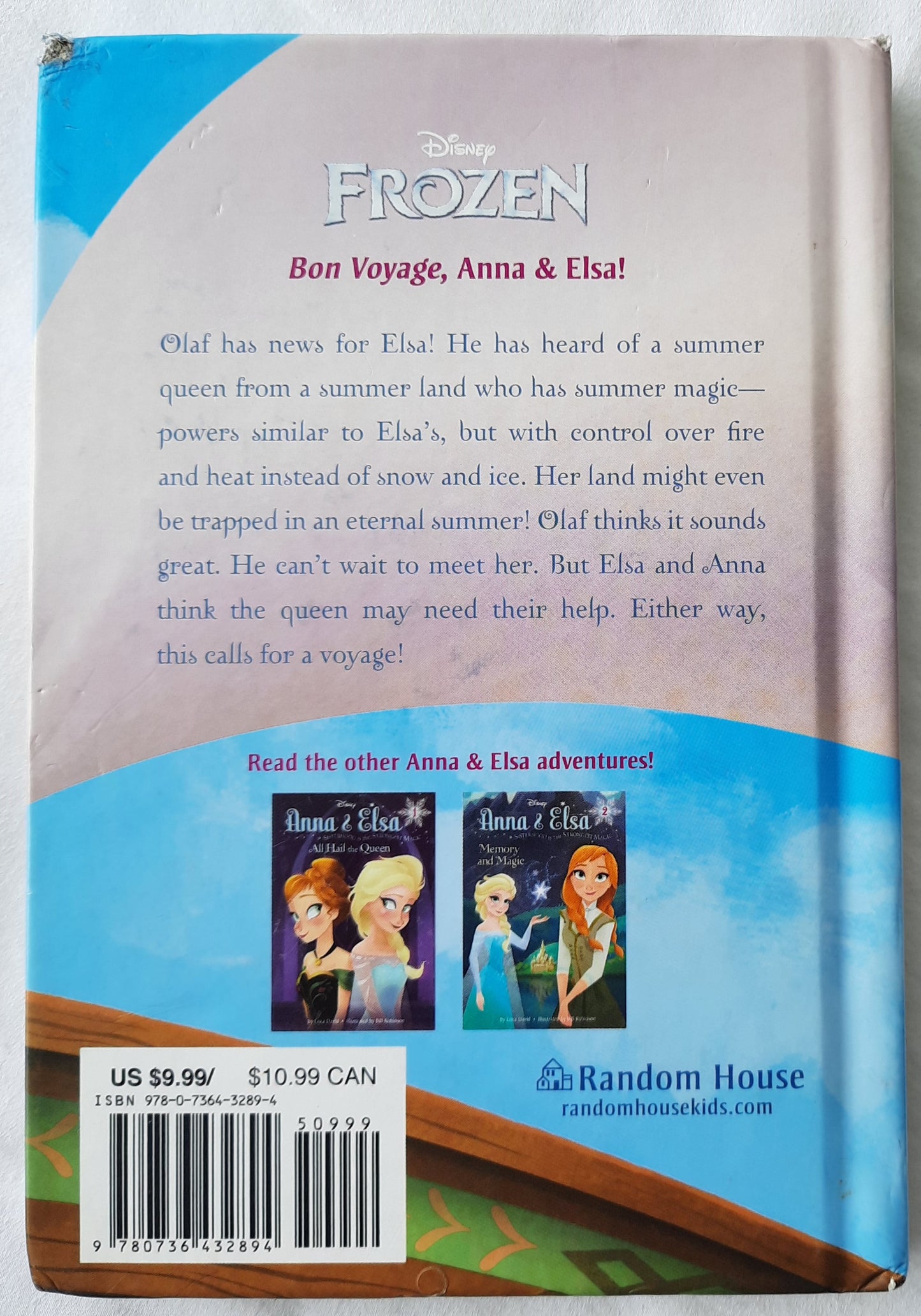 Anna & Elsa: A Warm Welcome by Erica David (Very good, 2015, HC, 122 pgs, Random House)