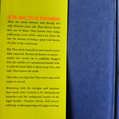Theodore Boone: Kid Lawyer by John Grisham (Very Good, 2010, HC, 263 pgs, Dutton)