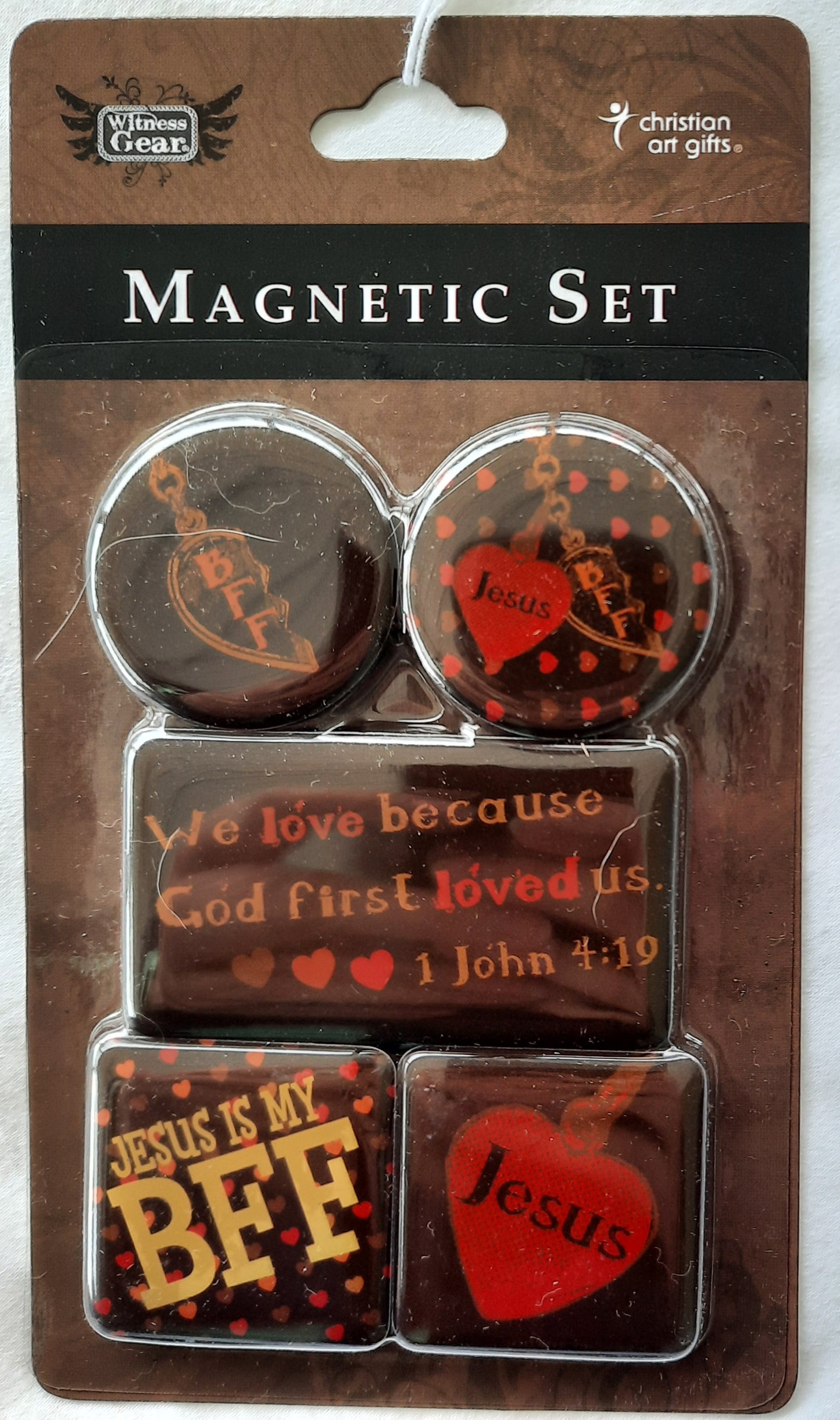 Jesus is my BFF Magnets, Set of 5, Witness Gear by CHRISTIAN ART GIFTS, New, 2010)