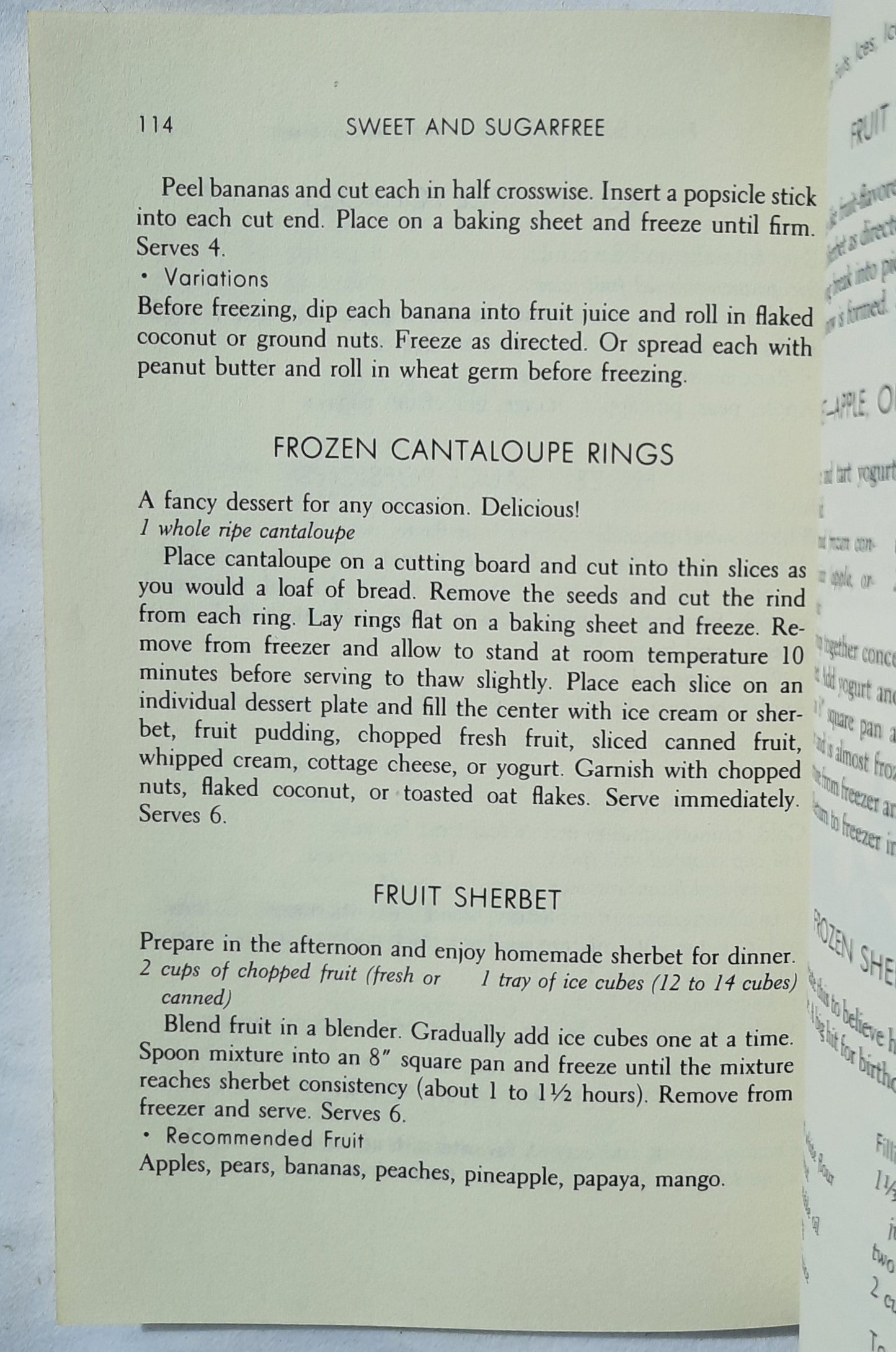 Sweet and Sugarfree: An All-Natural, Fruit-Sweetened Dessert Cookbook by Karen E. Barkie (Good, 1982, Pbk, 160pages, St. Martin's Press)