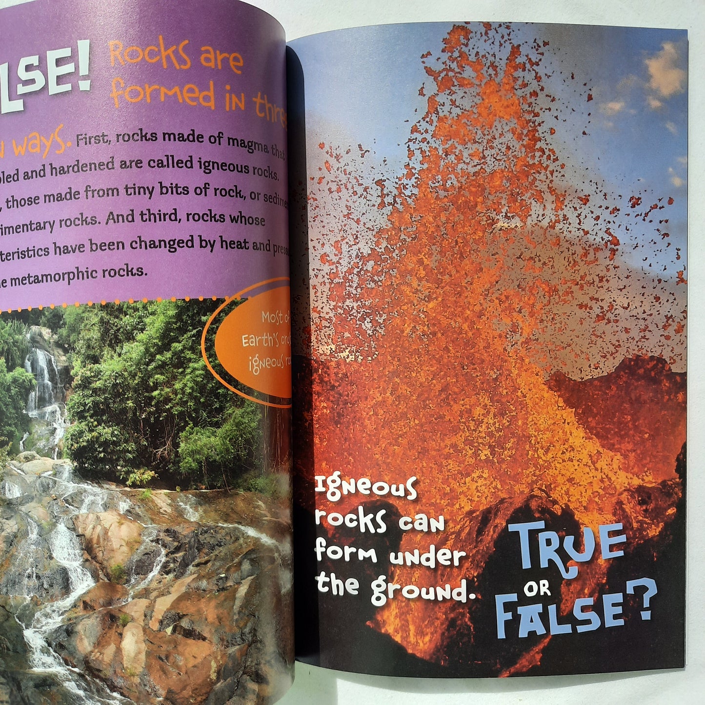 Rocks & Minerals [True or False] by Melvin & Gilda Berger (Like new, 2010, Pbk, Scholastic, 48 pgs)