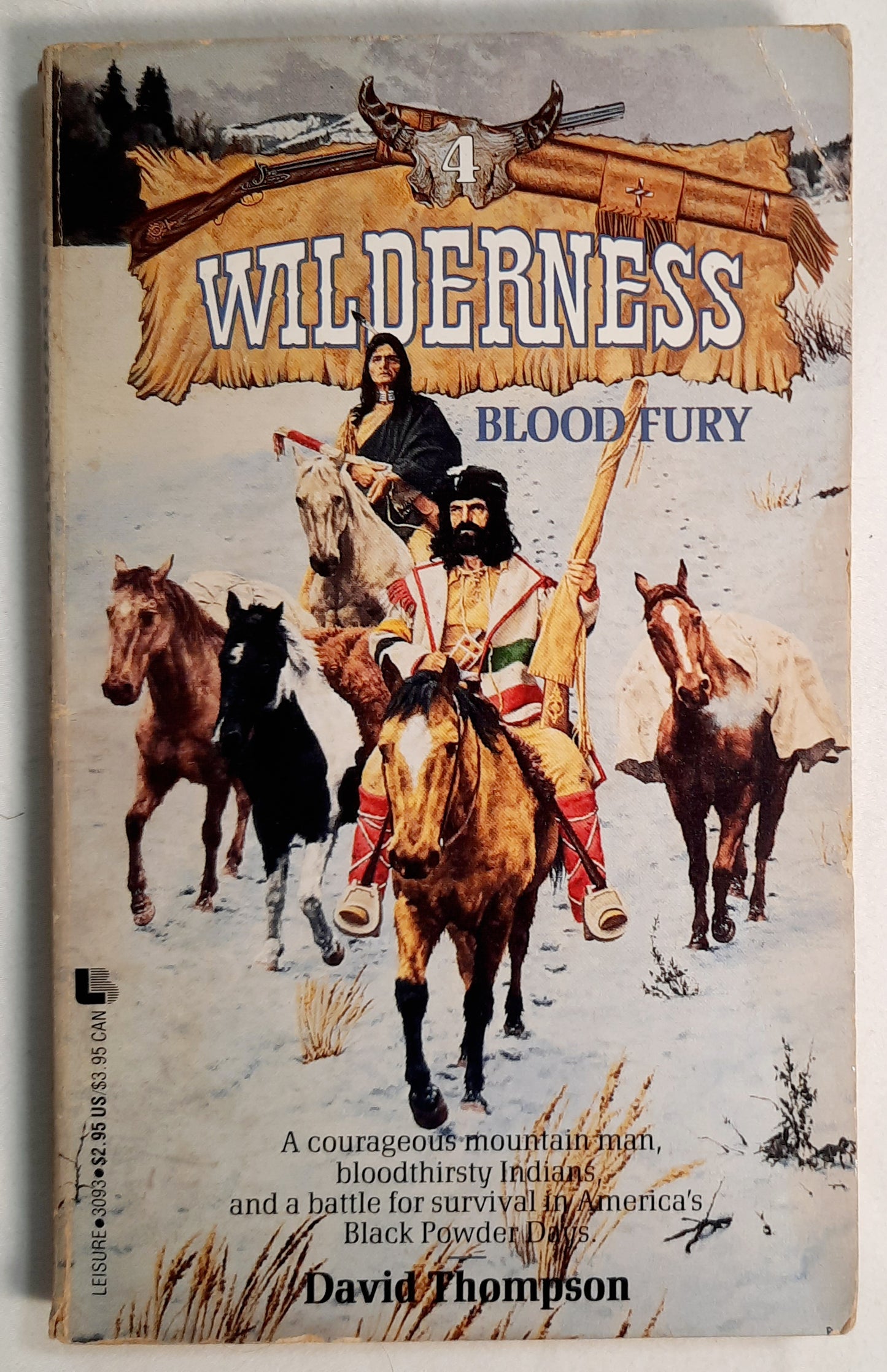 Wilderness: Blood Fury #4 by David Thompson (Acceptable, 1991, Pbk, 174 pages, Leisure Books)