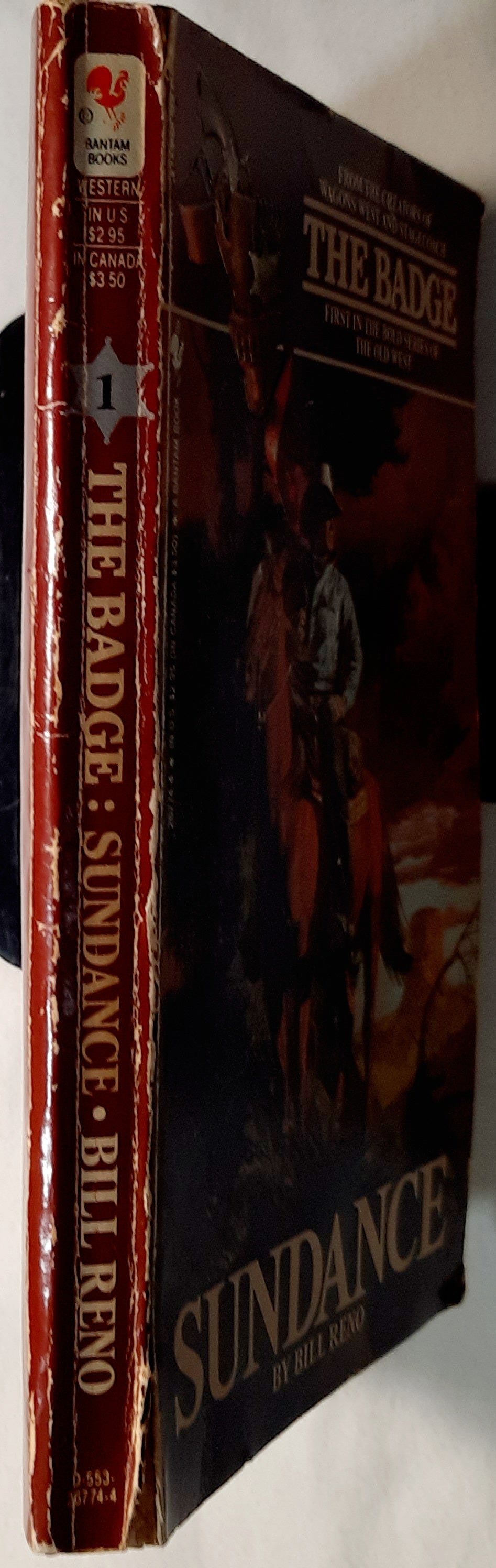 The Badge: Sundance #1 by Bill Reno (Acceptable, 1987, Pbk, 184 pages, Bantam Books)