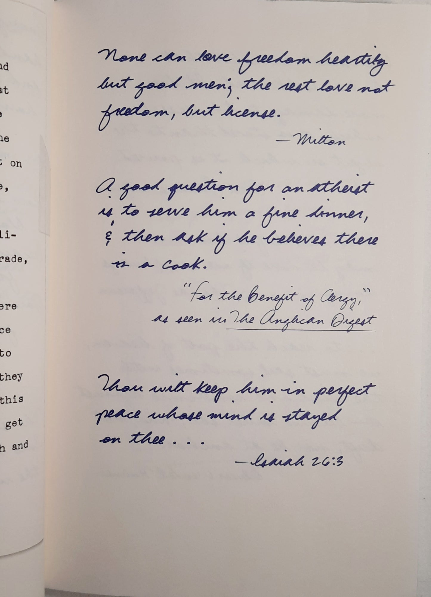 Patches of Godlight: Father Tim's Favorite Quotes by Jan Karon (Very Good, 2001, Pbk, 192 pages, Penguin Books)