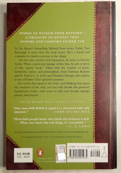 Patches of Godlight: Father Tim's Favorite Quotes by Jan Karon (Very Good, 2001, Pbk, 192 pages, Penguin Books)