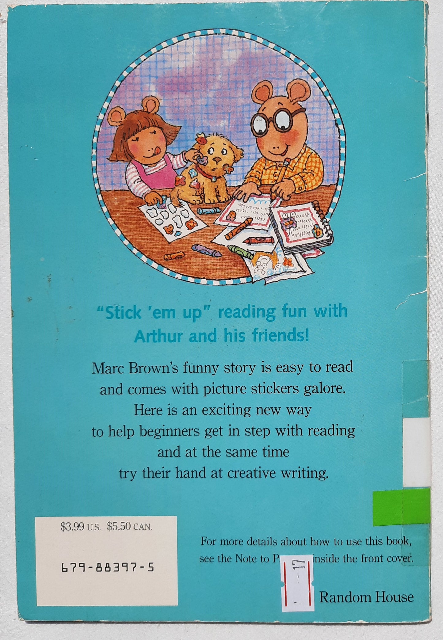 Arthur's Reading Race by Marc Brown (Good, 1996, Pbk, 24 pages, Scholastic)