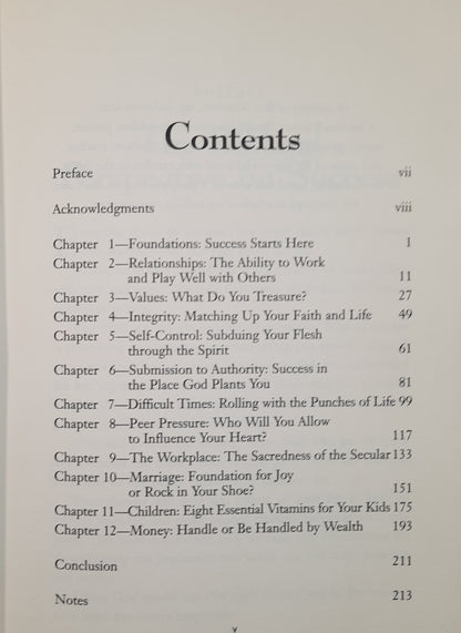 The 12 Essentials of Godly Success: Biblical Steps to a Life Well Lived by Tommy Nelson (Very good, 200, HC, 213 pages, Broadman & Holman Publishers)