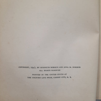 Lydia Bailey by Kenneth Roberts (Acceptable, 1947, HC, 495 pages, Doubleday & Company, First Edition)