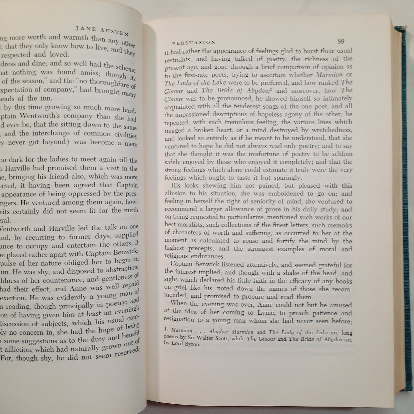 Four Complete English Novels: Persuasion by Jane Austen; Wuthering Heights by Emily Bronte; Typhoon by Joseph Conrad; The River by Rumer Godden (Good, 1960, HC, 698 pgs, Globe Book Co.)