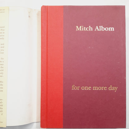 For One More Day by Mitch Albom (Good, 2006, HC, 200 pages, Hyperion)