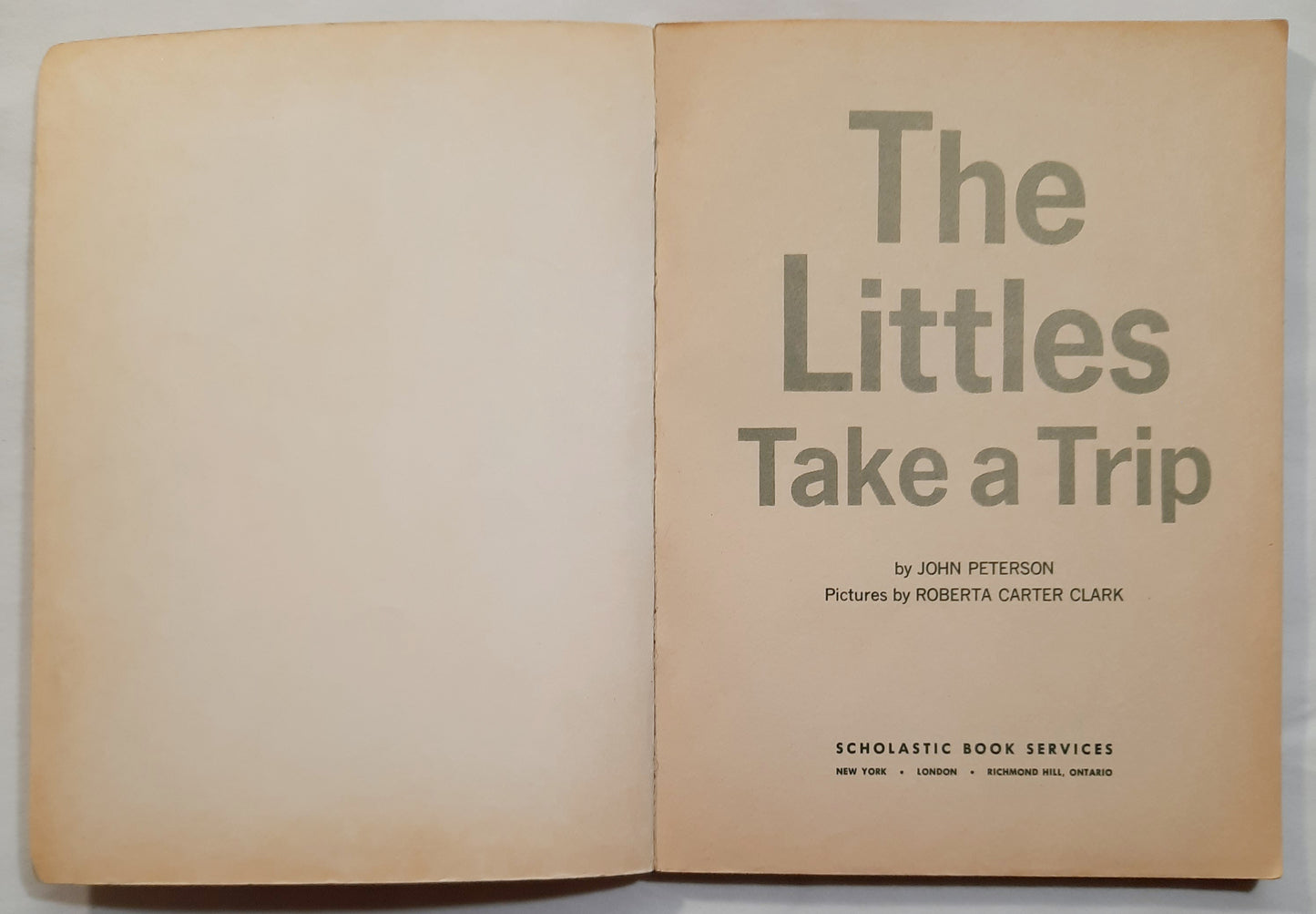 The Littles Take a Trip by John Peterson (Good, 1968, PBK, 95 pages, Scholastic)