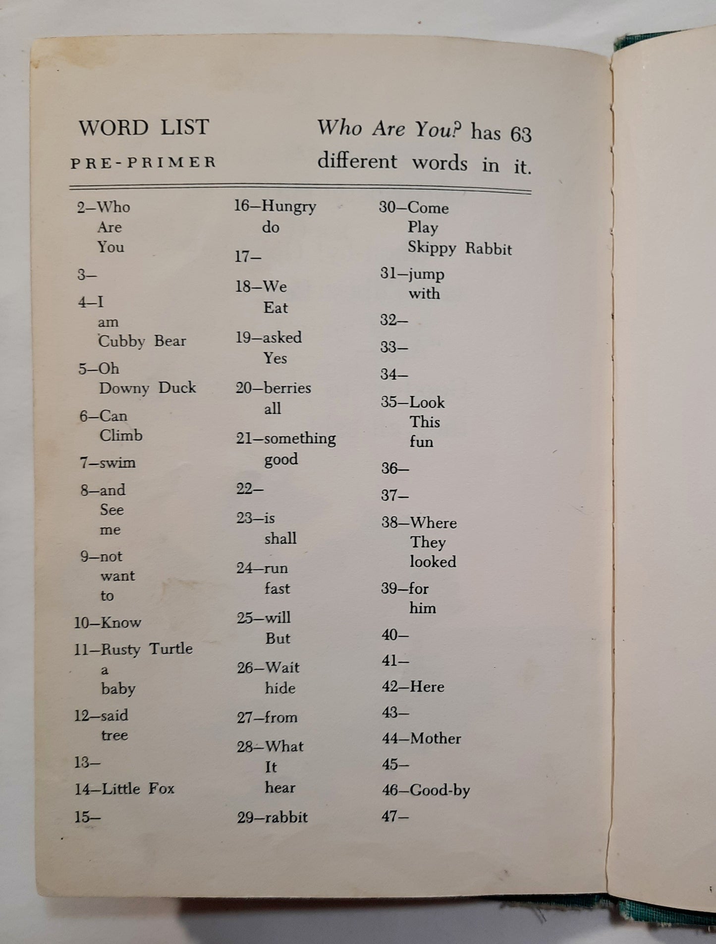 Who Are You? by Adda Mai Sharp; Epsie Young (Woodland Frolics Series: Good, 1947, HC, 48 pages, The Steck Co.)