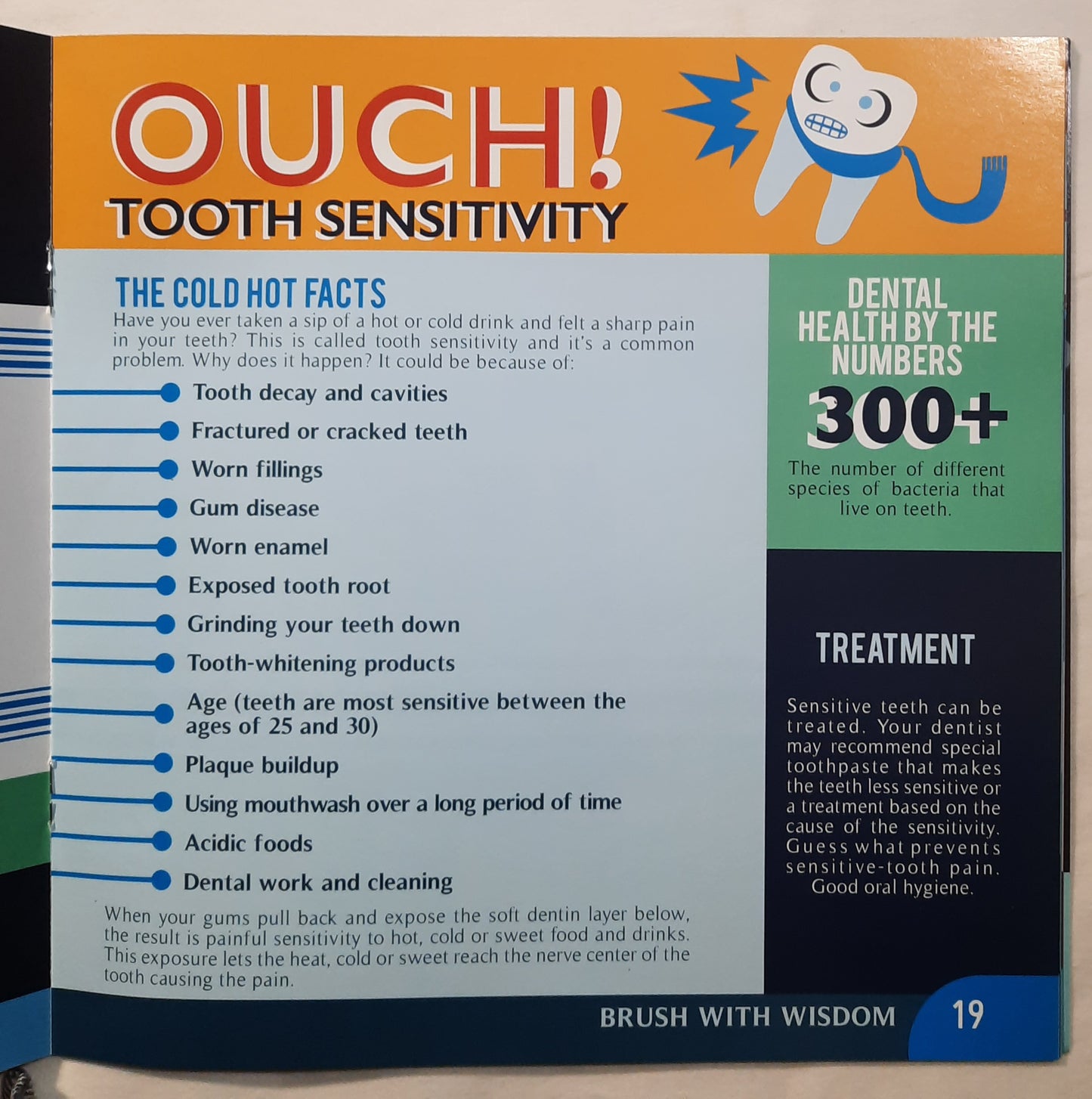 Brush with Wisdom: Dental Health is Where Your Mouth Is by Michelle Bain (Very good, 2015, Pbk, 36 pages, Where's It? Media)